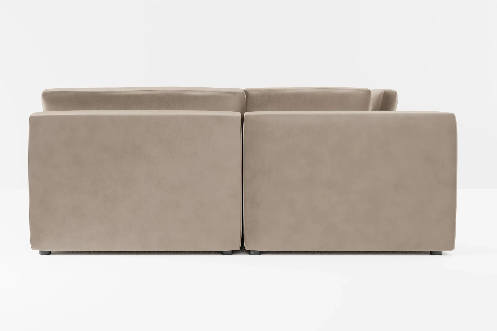 Destin Joya Beige Velvet 8-piece Pit Sectional