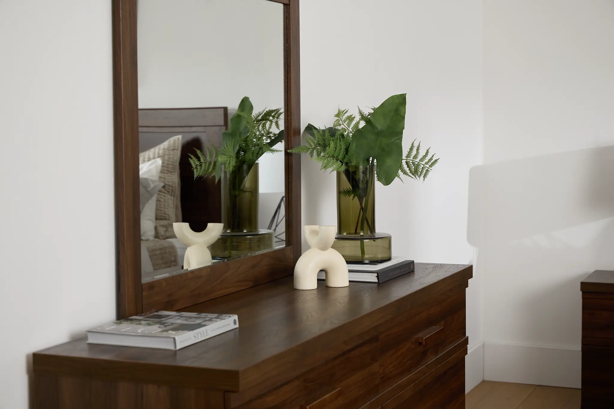 Atlantic Mid Tone Dresser & Mirror Atlantic Mid Tone Dresser & Mirror