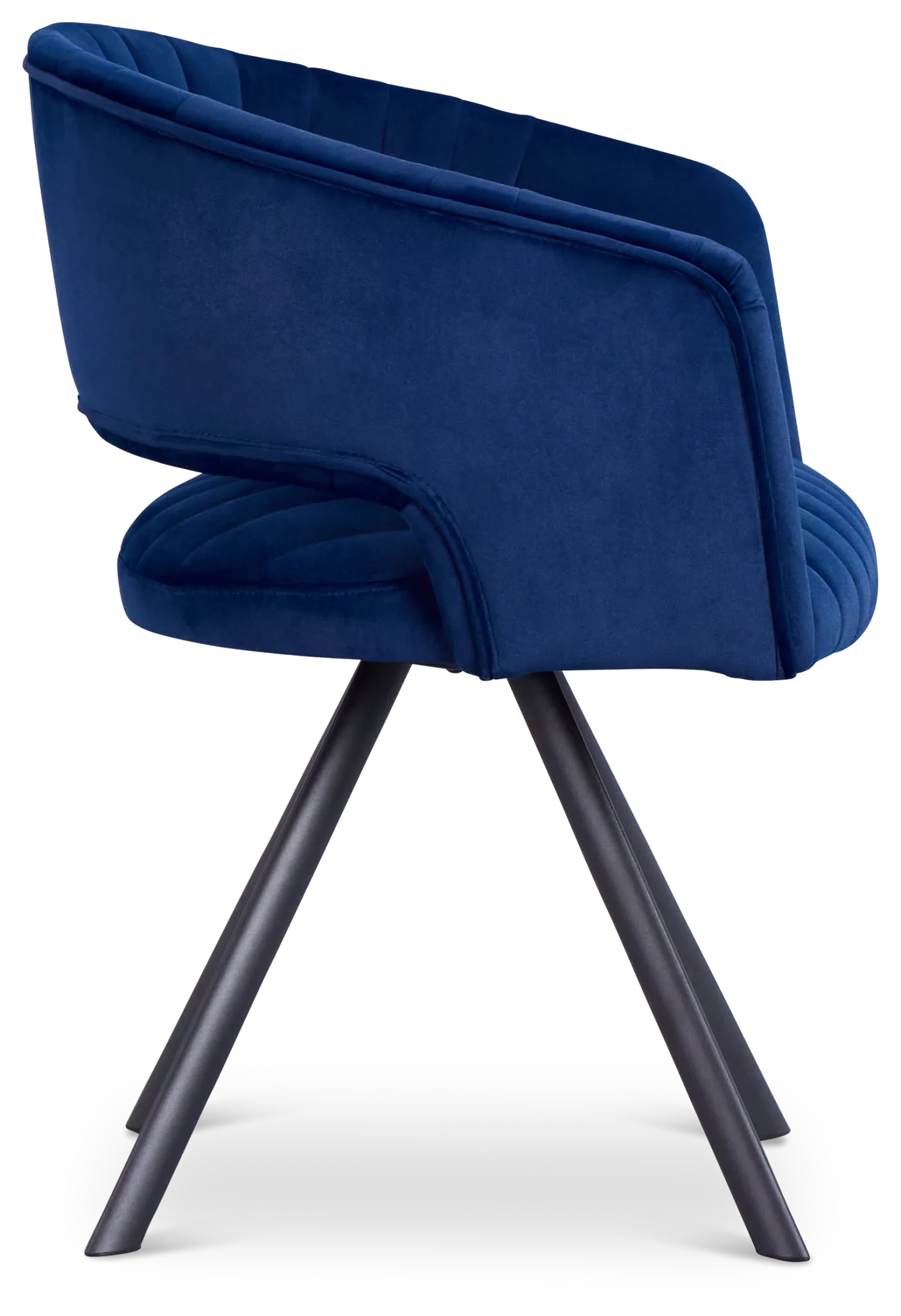 Mandy Blue Velvet Swivel Accent Chair