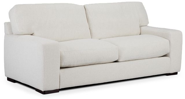 Veronica 90" White Down Sofa