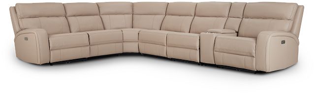 Rhett Taupe Micro Large Two-arm Power Reclining Sectional (3)