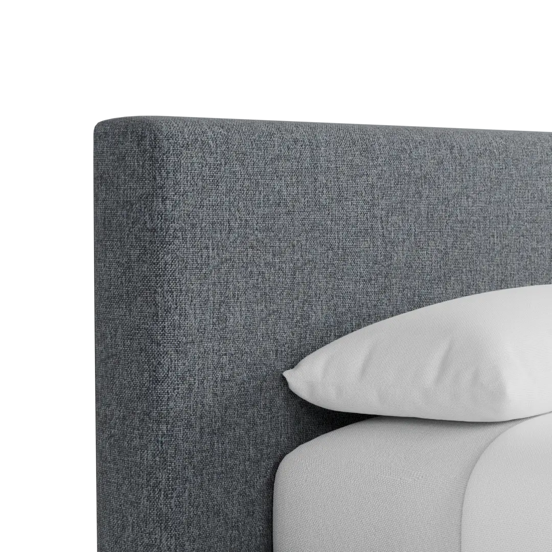 Gayton Elavation Gray 44" Upholstered Platform Bed Gayton Elavation Gray 44" Upholstered Platform Bed