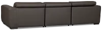 Kieran Dark Brown Lthr/vinyl 3-piece Modular Power Reclining Sofa