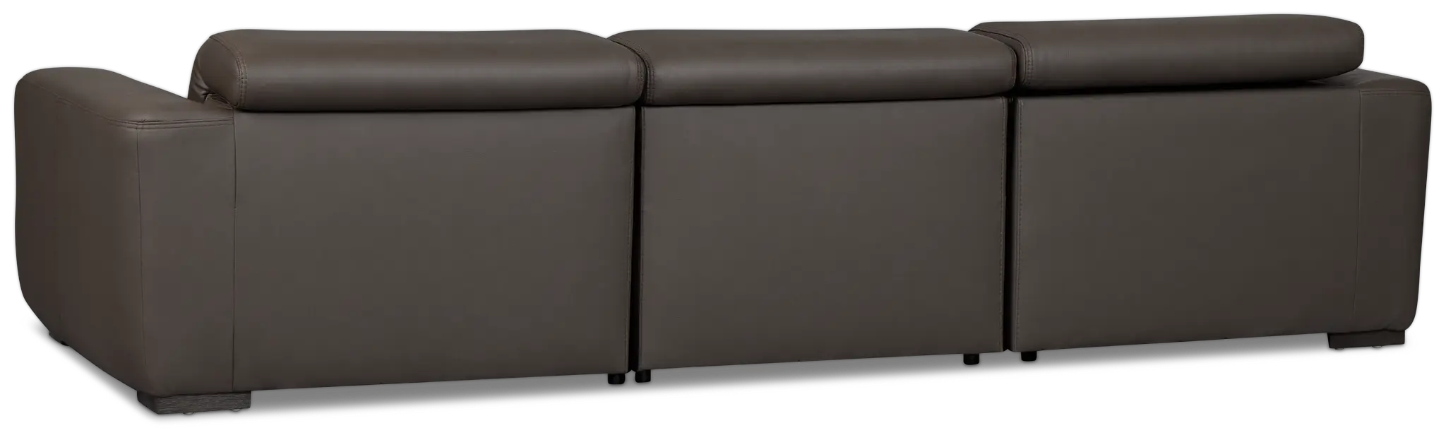 Kieran Dark Brown Lthr/vinyl 3-piece Modular Power Reclining Sofa Kieran Dark Brown Lthr/vinyl 3-piece Modular Power Reclining Sofa