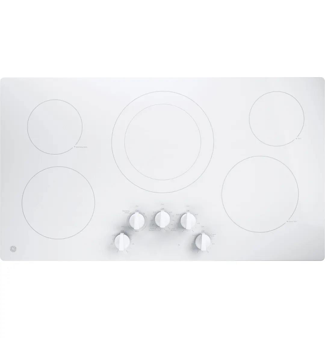 Ge 3036 Series White 36" Electric Cook Top Ge 3036 Series White 36" Electric Cook Top