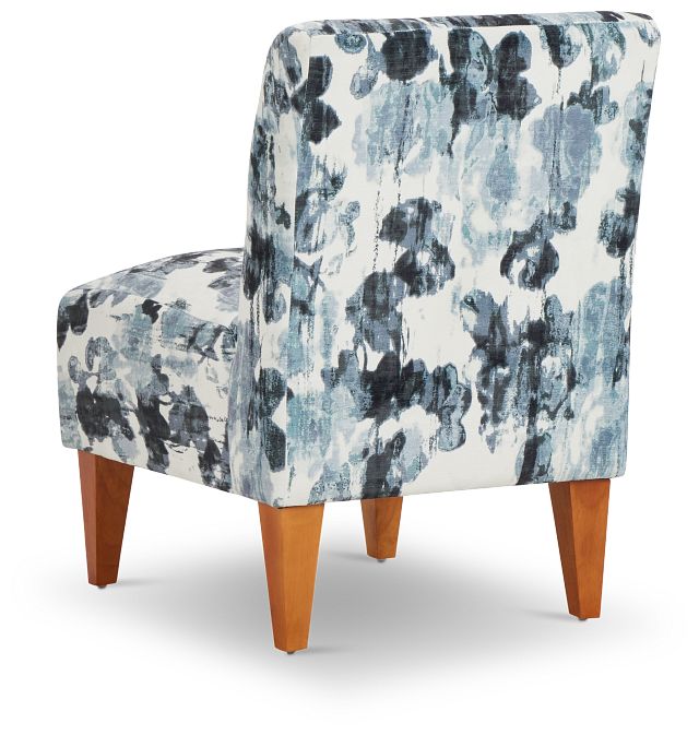 Scarlett Blue Fabric Accent Chair