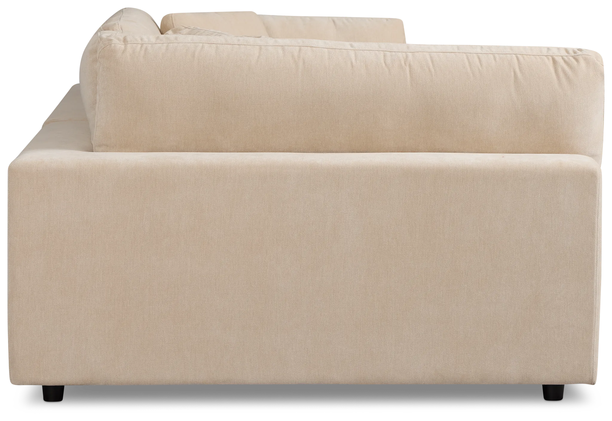 Lounge Light Beige Fabric Left Chaise Sectional