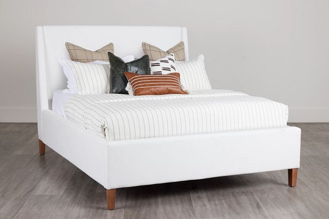 Provo White Uph Panel Bed