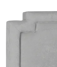 Whitney Light Gray Uph Platform Bed