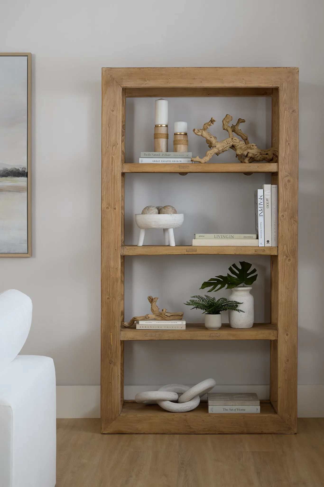 Diara Light Tone Bookcase