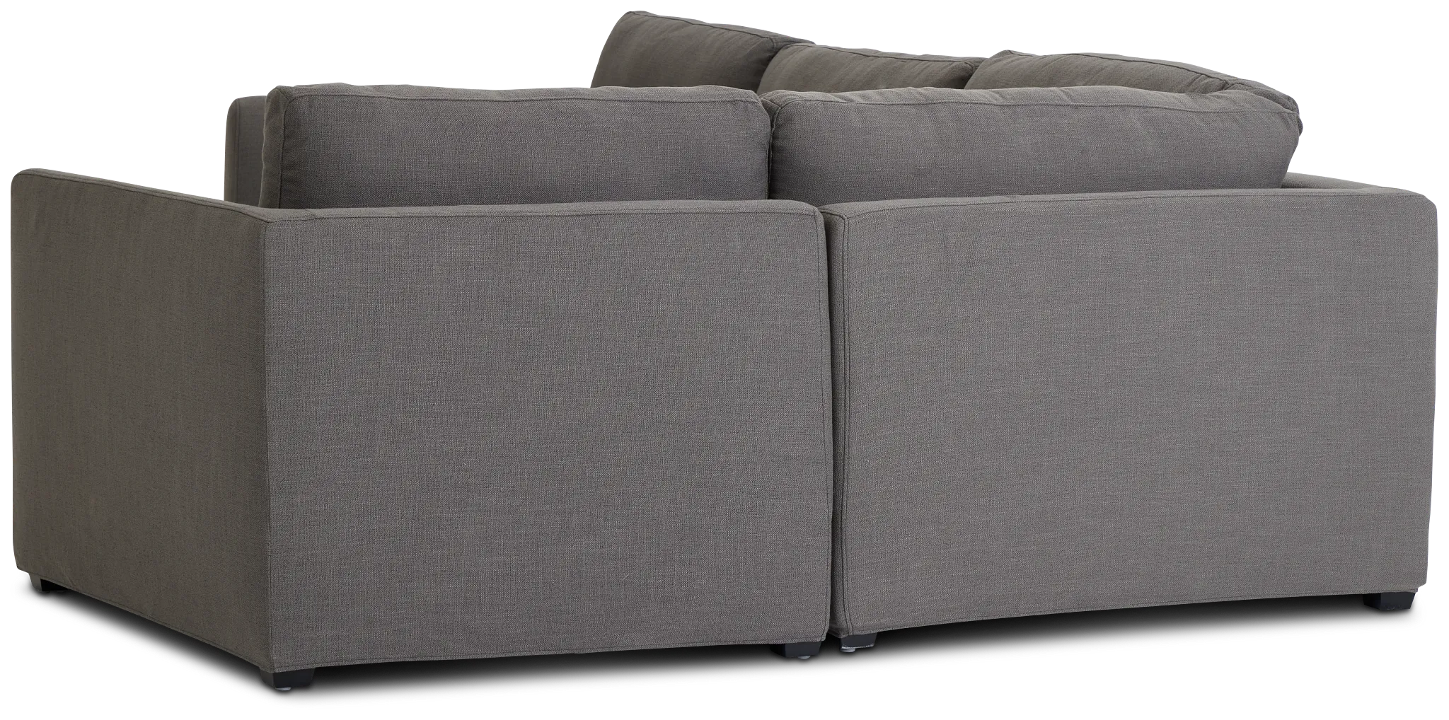 Willow Gray Fabric Small Two-arm Sectional
