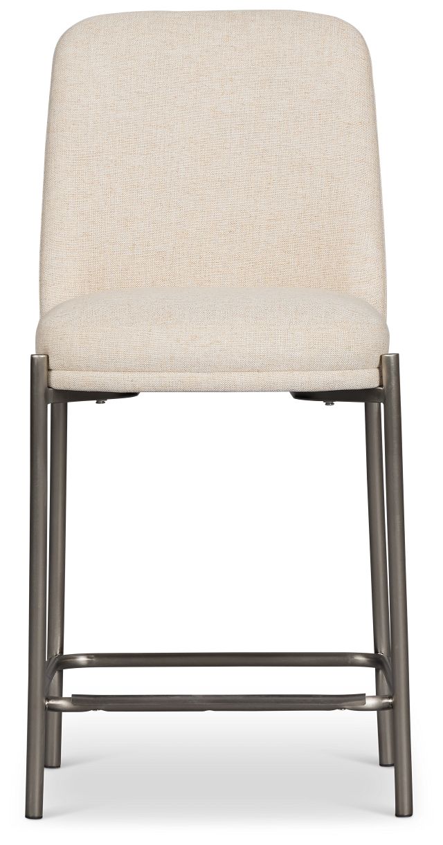 Avondale Light Beige 24" Upholstered Barstool