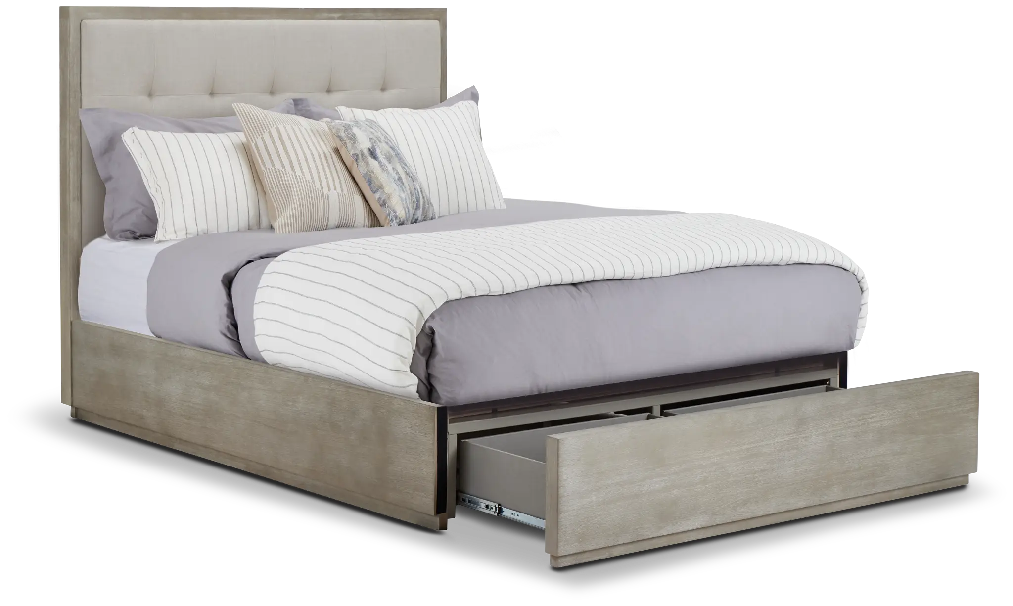 Madden Light Tone Wood Platform Storage Bed Madden Light Tone Wood Platform Storage Bed