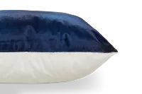 Lily Blue Lumbar Accent Pillow