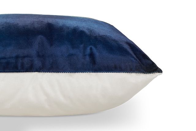 Lily Blue Lumbar Accent Pillow