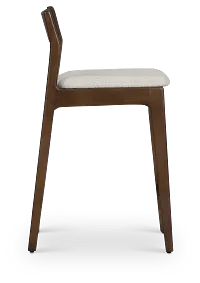 Santorini Dark Tone 24" Upholstered Barstool
