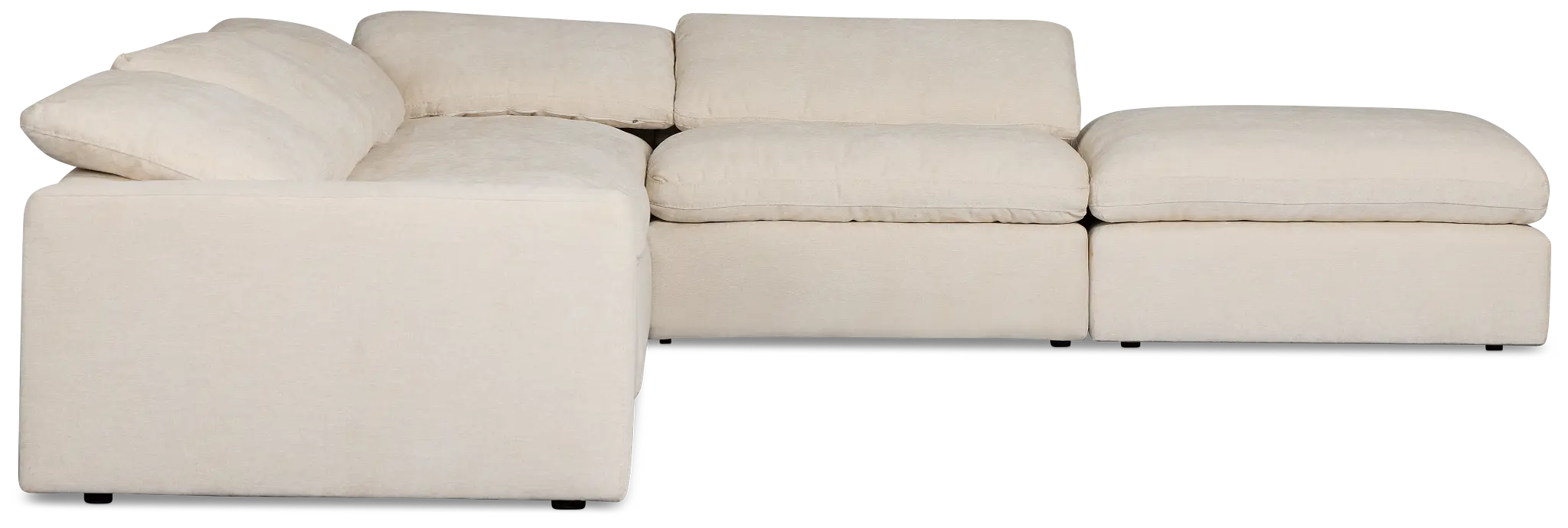 Drift Light Beige Fabric Medium Right Bumper Power Sectional Drift Light Beige Fabric Medium Right Bumper Power Sectional