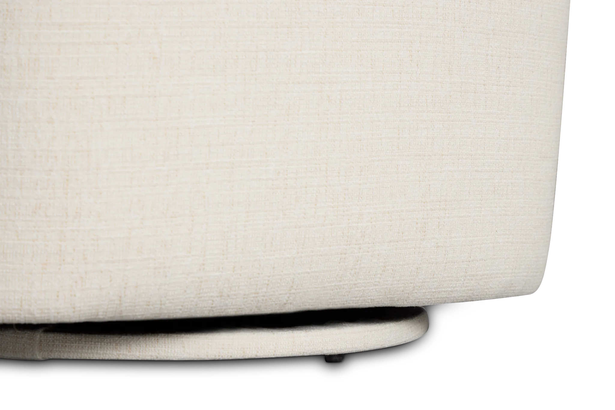 Cleo Light Beige Fabric Swivel Accent Chair