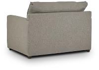 Asheville Brown Fabric Memory Foam Sleeper