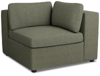 Destin Sutton Green Fabric Corner Chair