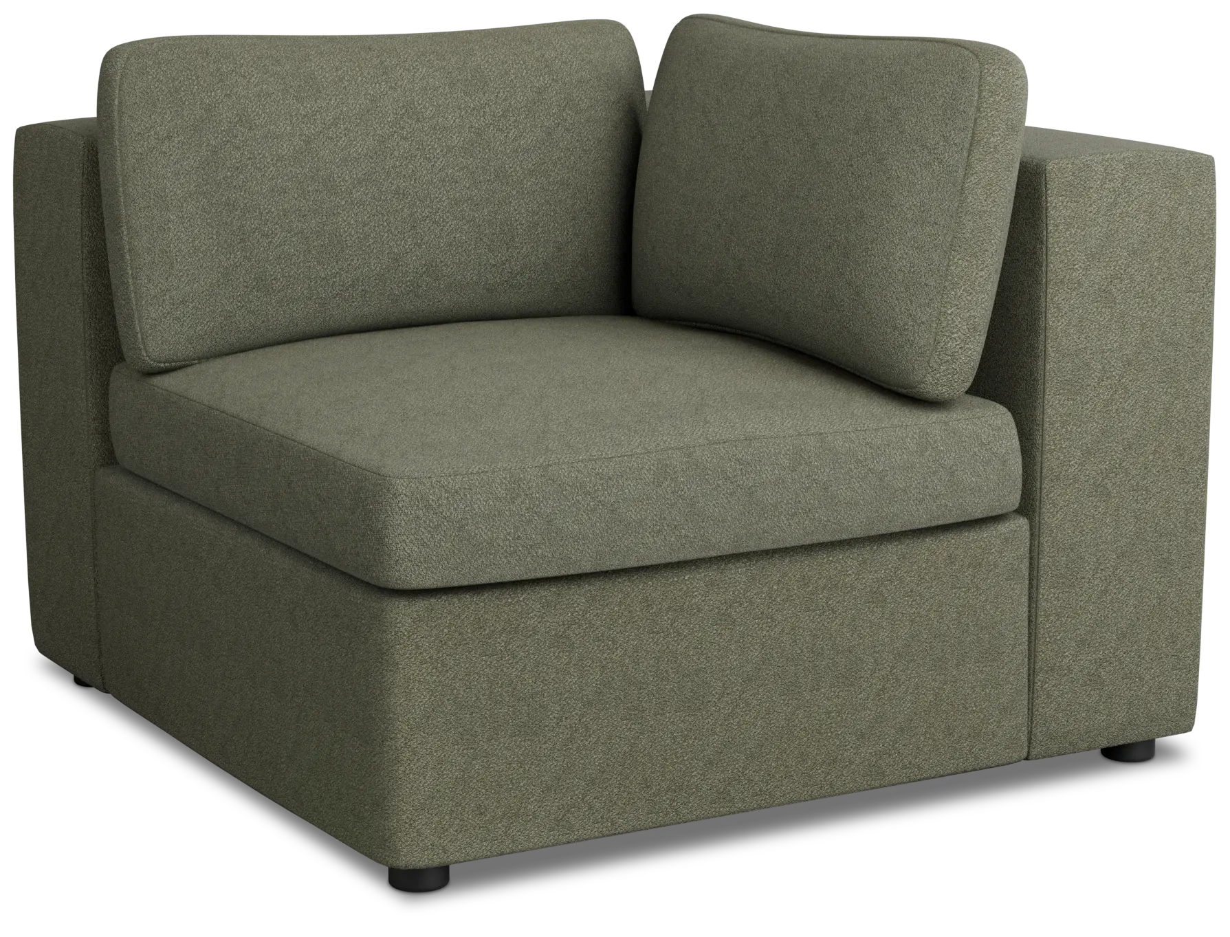 Destin Sutton Green Fabric Corner Chair Destin Sutton Green Fabric Corner Chair