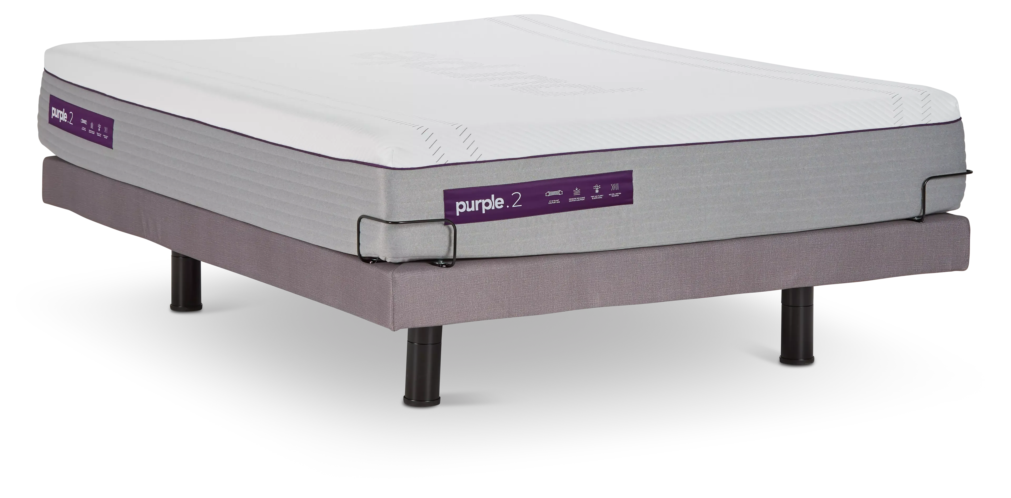 Purple Hybrid Adjustable Mattress Set