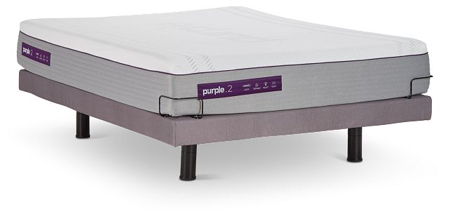 Purple Hybrid Adjustable Mattress Set