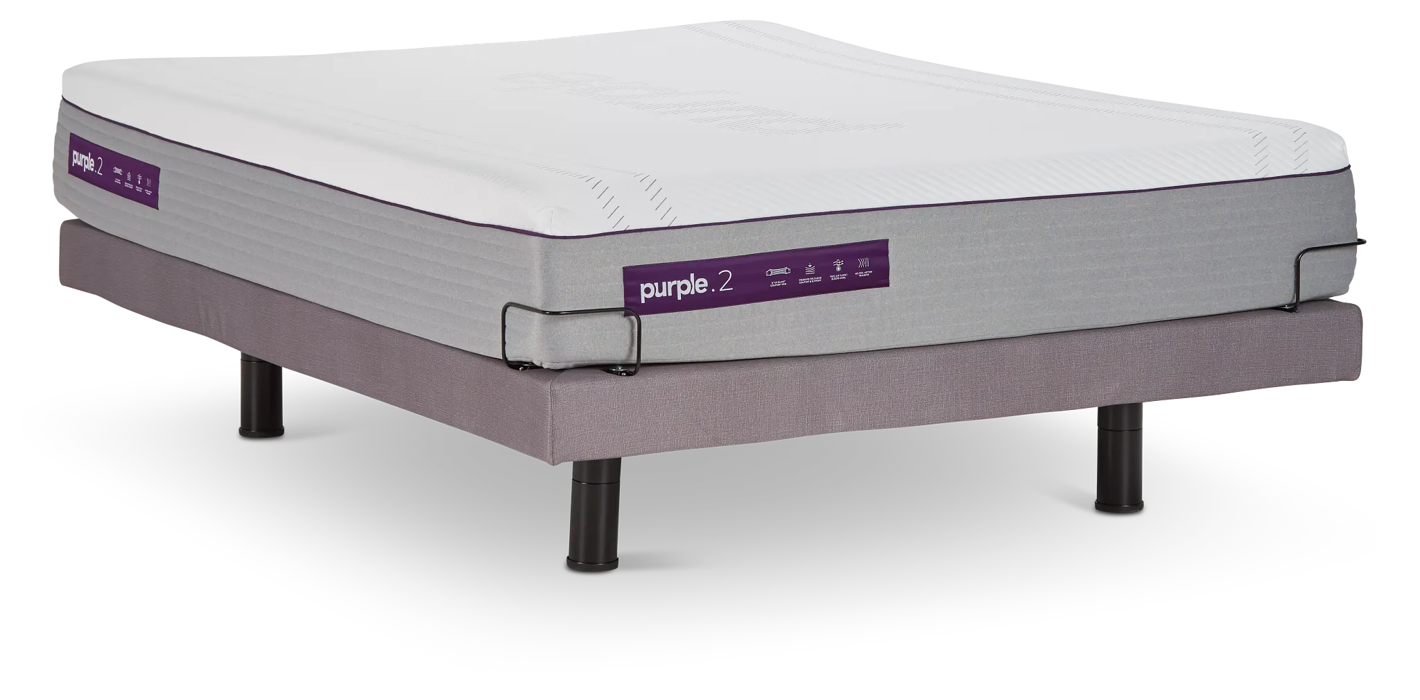 Purple Hybrid Adjustable Mattress Set