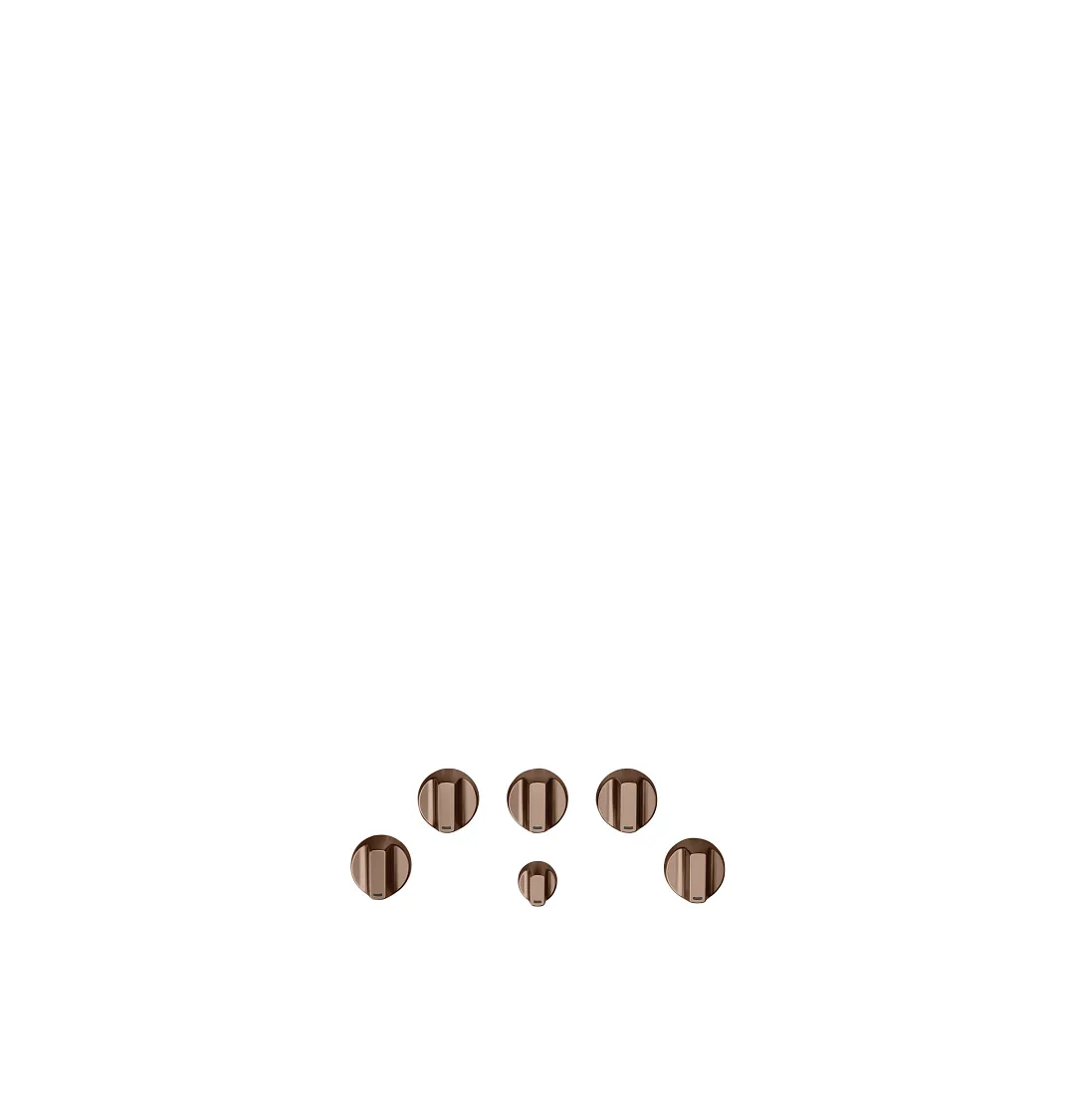 Cafe 1 Series Copper 5 Piece Gas Knobs