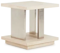 Costa Light Tone Square End Table