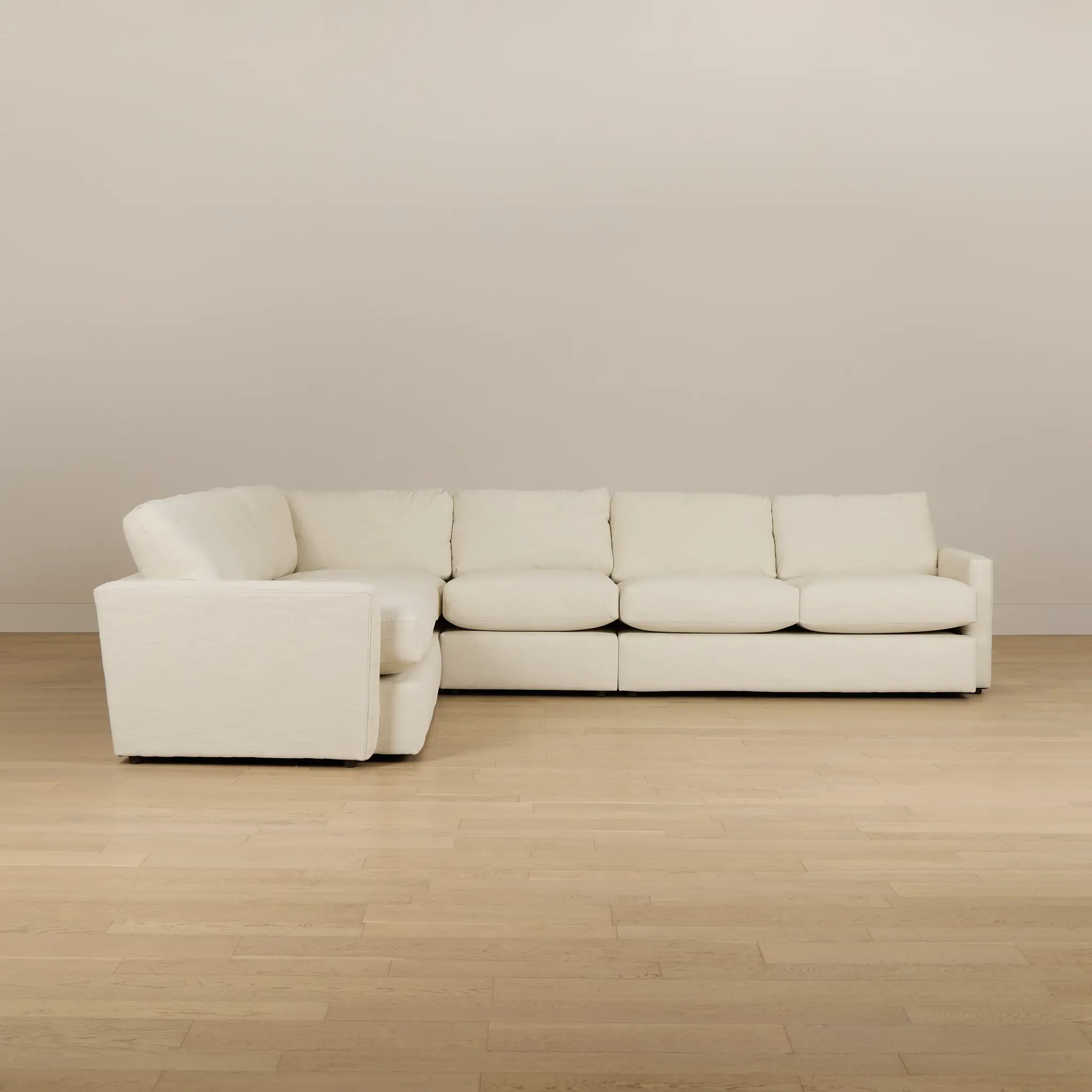 Noah Ivory Fabric Medium Two-arm Sectional Noah Ivory Fabric Medium Two-arm Sectional