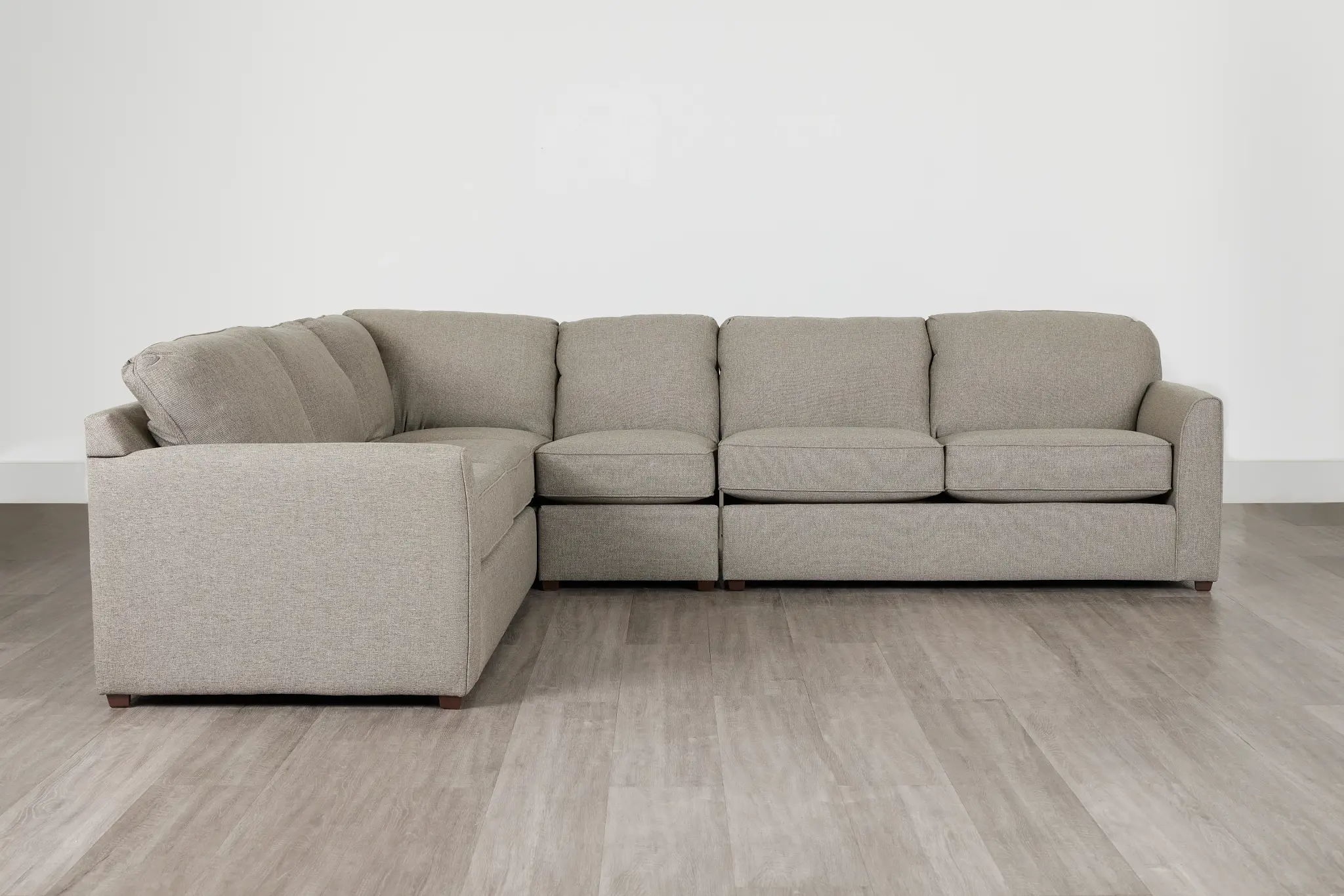 Asheville Brown Fabric Large Two-arm Sectional Asheville Brown Fabric Large Two-arm Sectional