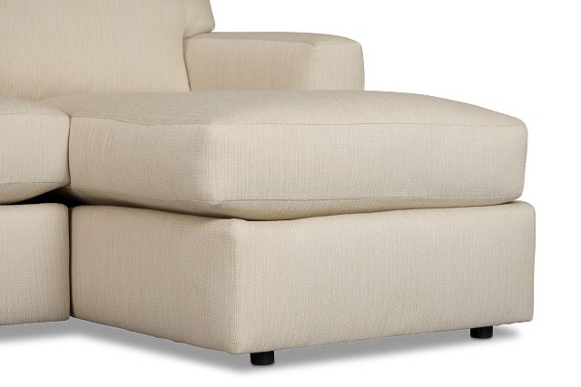 Rhodes Beige Fabric Medium Right Chaise Sectional