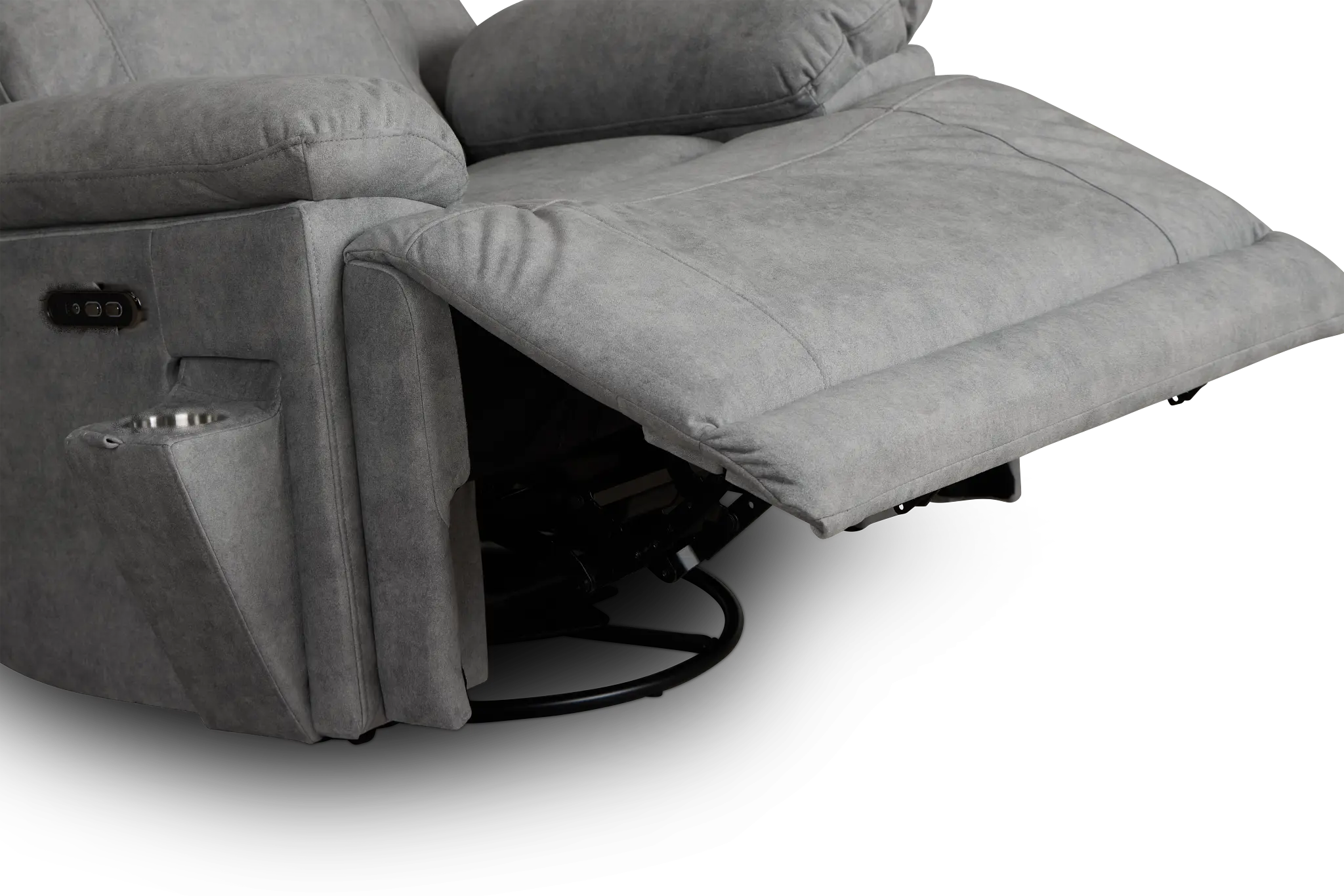 Benson Gray Micro Power Swivel Glider Recliner Benson Gray Micro Power Swivel Glider Recliner