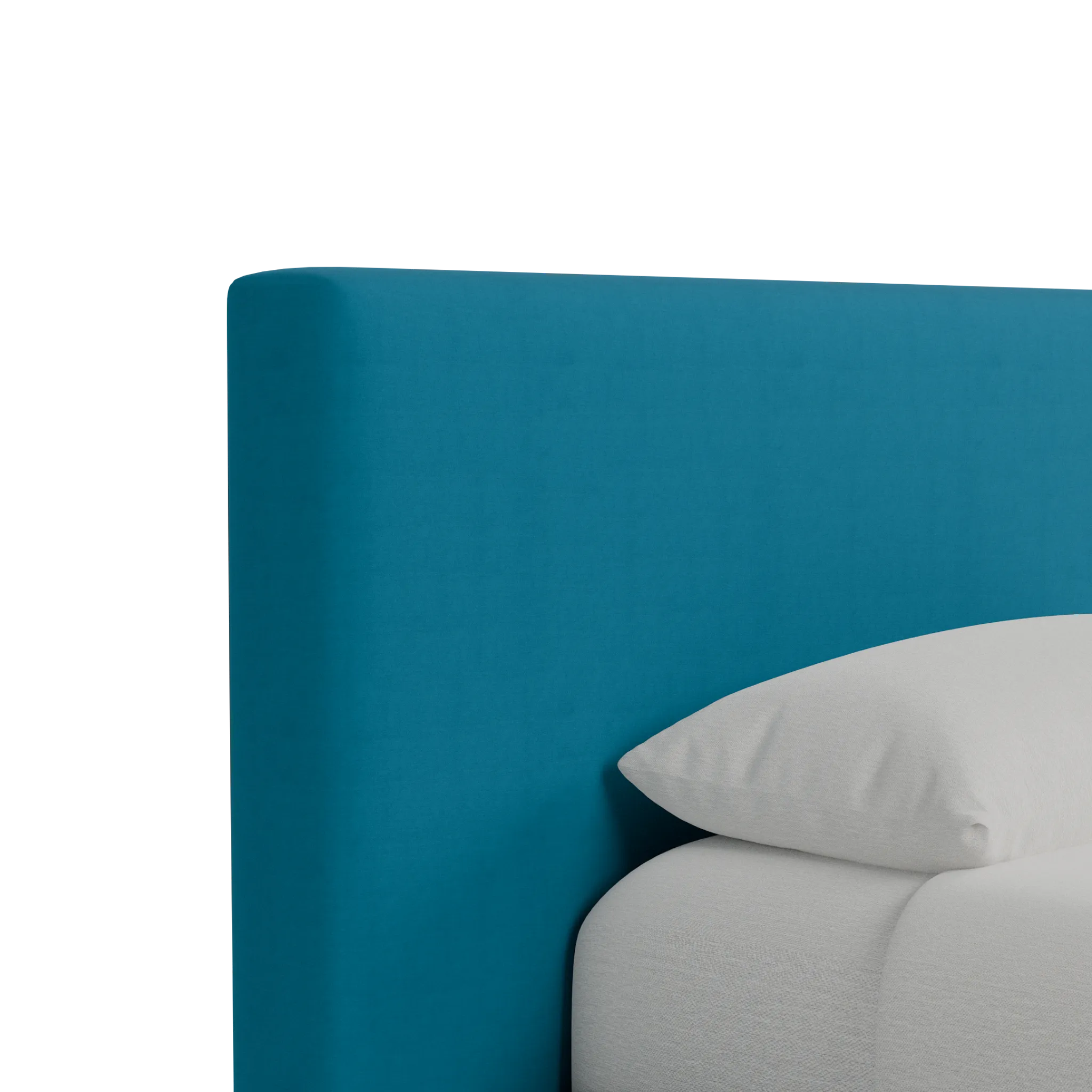 Grayton Sutton Blue 44" Upholstered Platform Bed