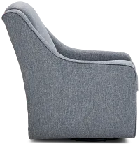 Austin Blue Fabric Swivel Rocker Glider