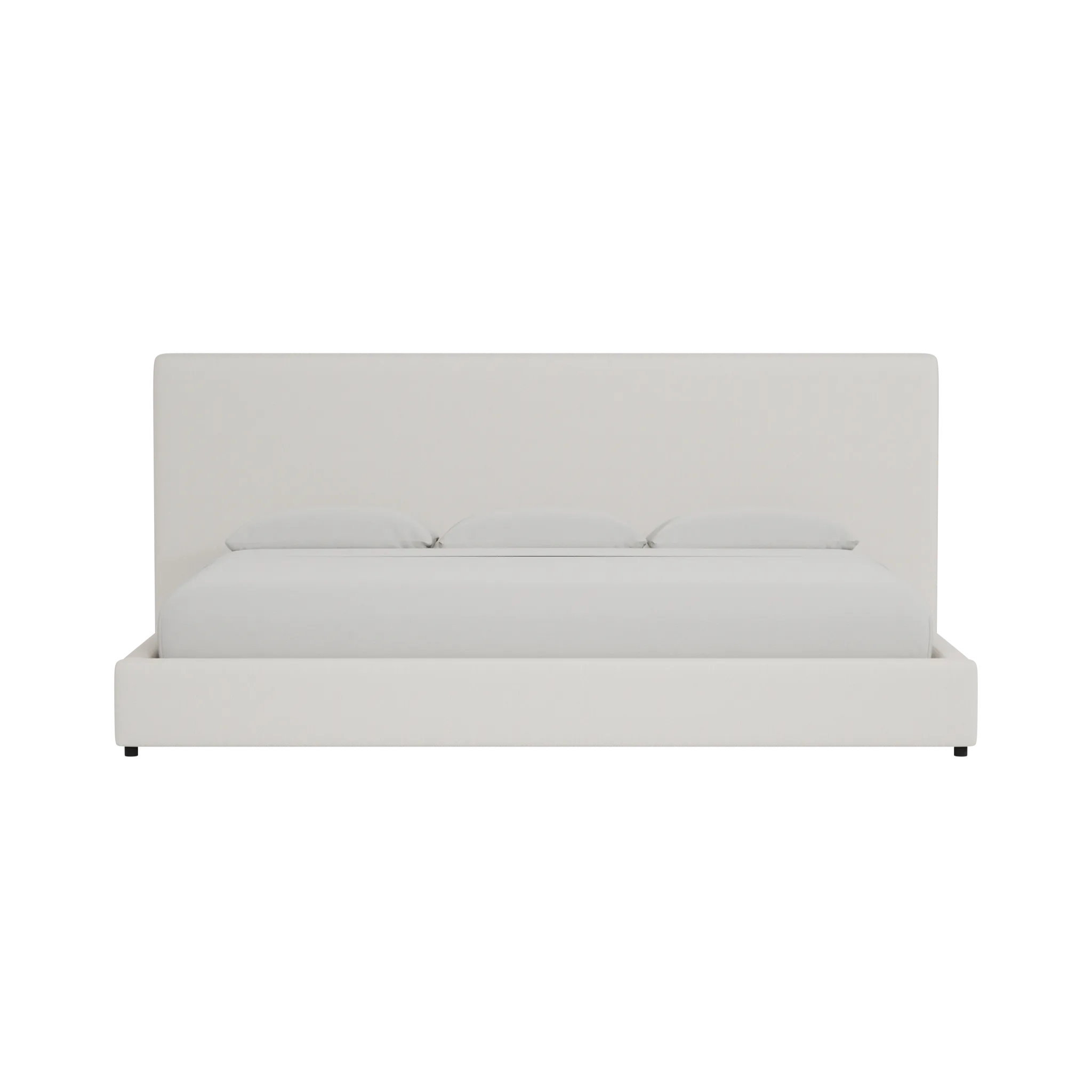 Grayton Gellar Beige 54" Upholstered Platform Bed