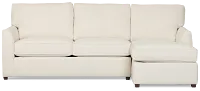 Tate Light Beige Fabric Right Chaise Sectional