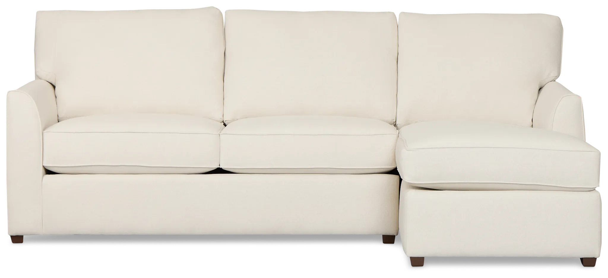 Tate Light Beige Fabric Right Chaise Sectional