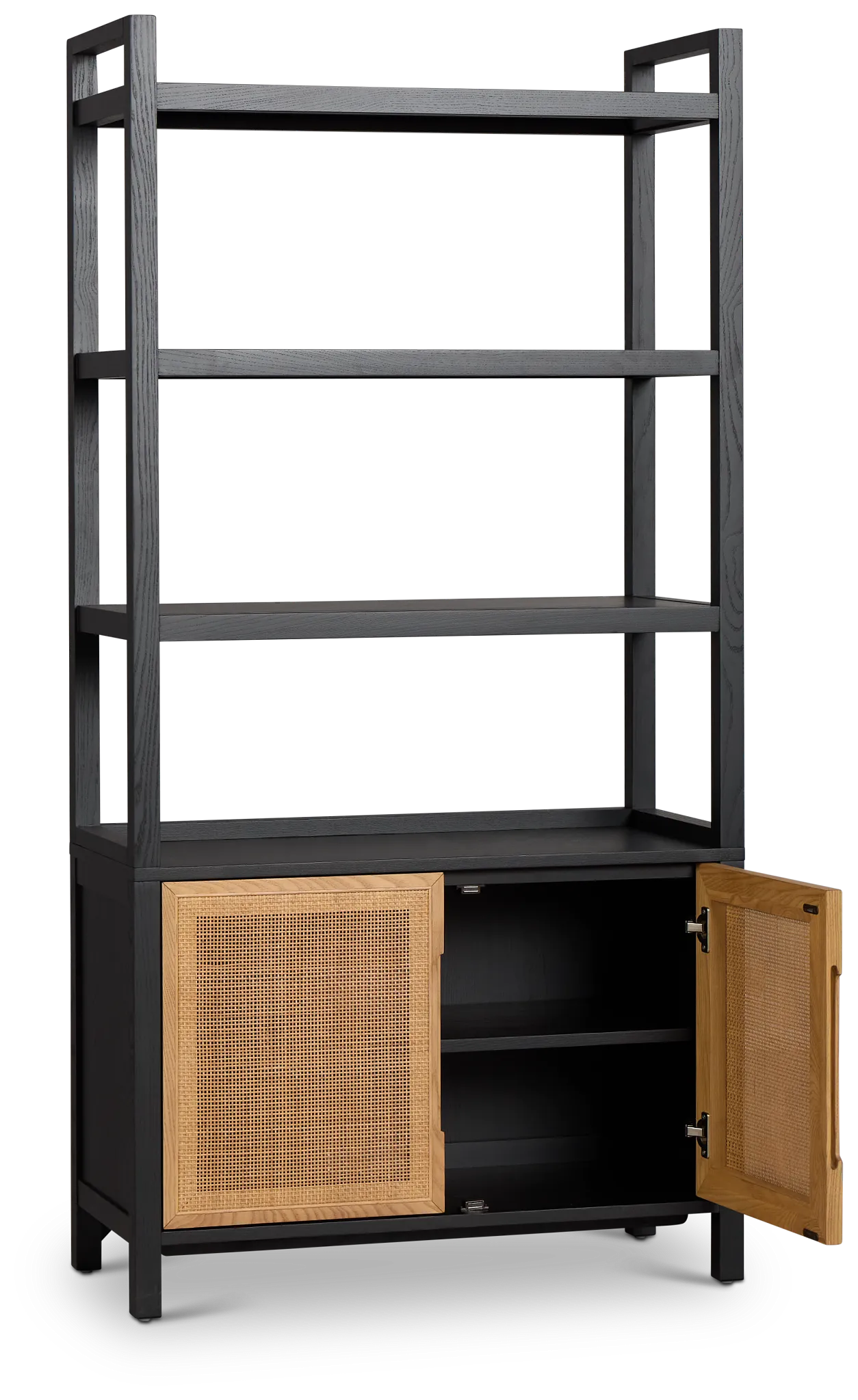 Pacific Black Woven Bookcase