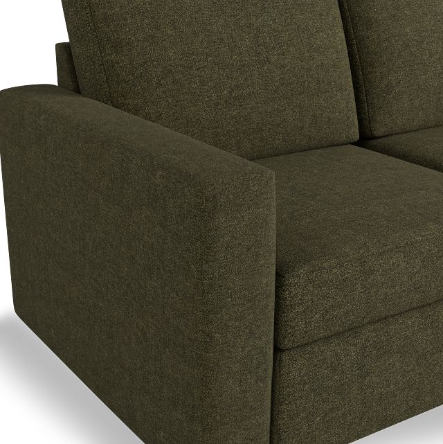 Citymod Green Fabric 3-piece Modular Sofa