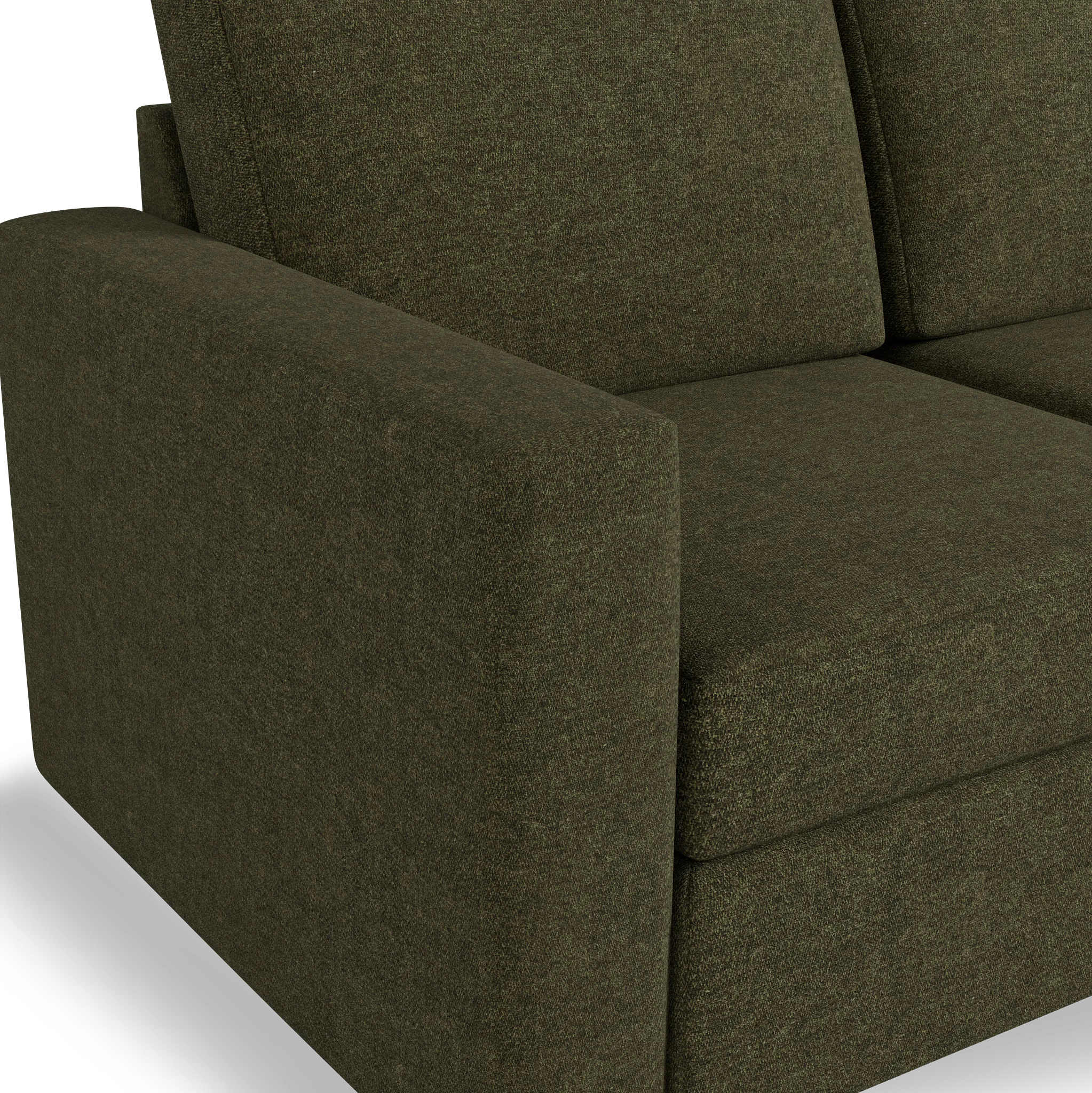 Citymod Green Fabric 3-piece Modular Sofa