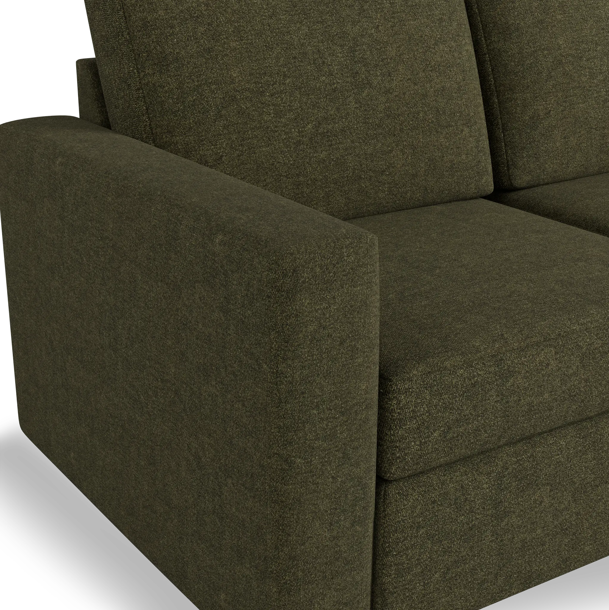 Citymod Green Fabric 3-piece Modular Sofa Citymod Green Fabric 3-piece Modular Sofa