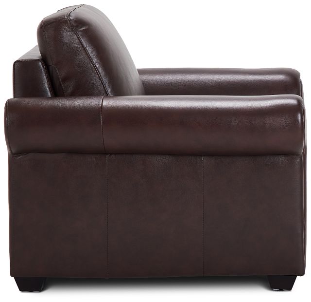 Lincoln Medium Brown Lthr/vinyl Chair