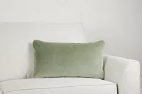 Lauran Light Green Lumbar Accent Pillow