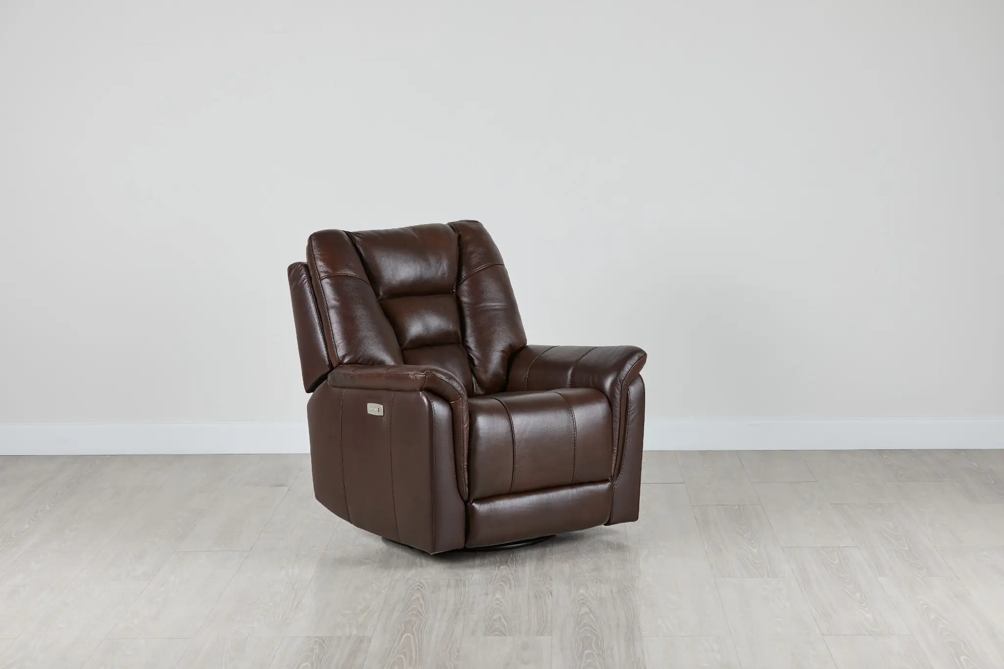 Owen Brown Leather Power Swivel Glider Recliner Owen Brown Leather Power Swivel Glider Recliner