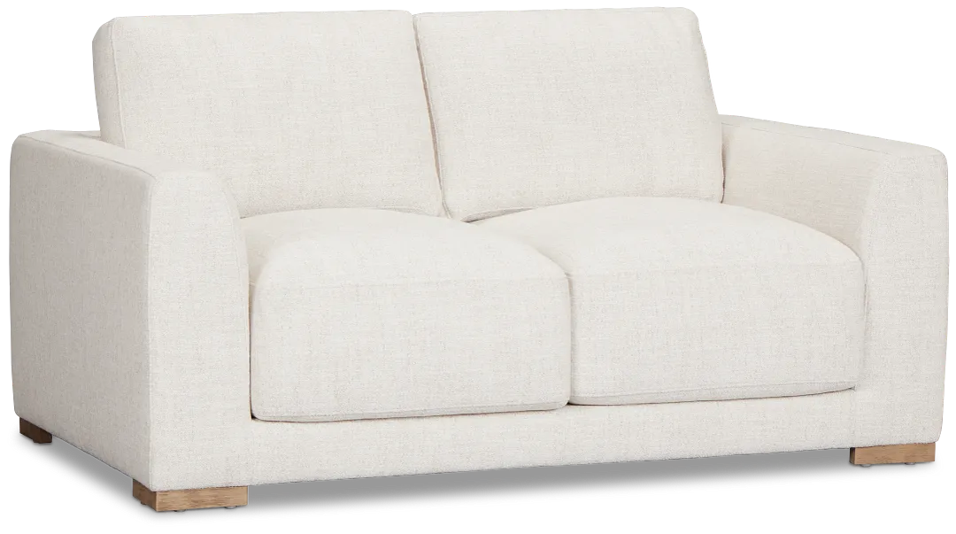 Maeve Light Beige Fabric Loveseat