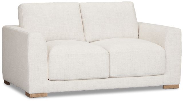 Maeve Light Beige Fabric Loveseat