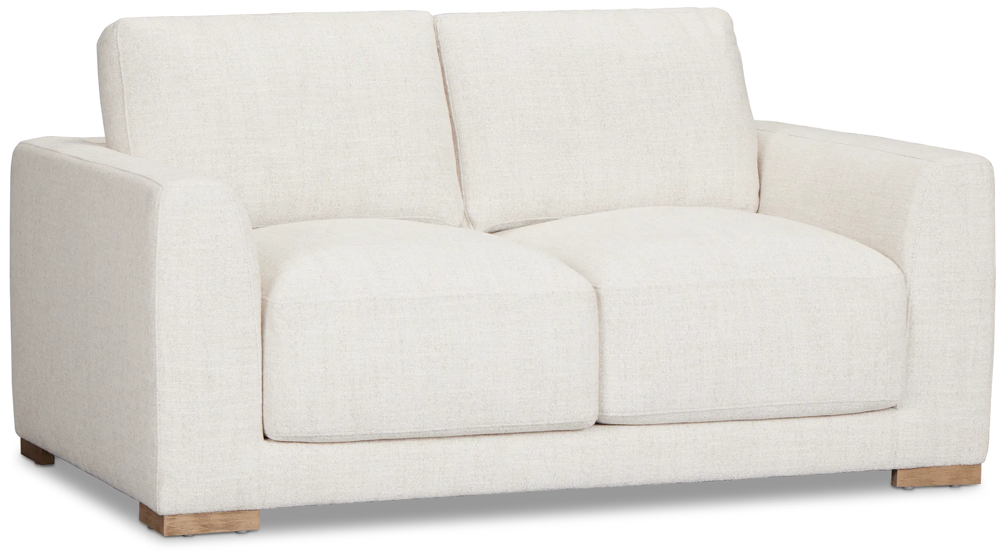 Maeve Light Beige Fabric Loveseat