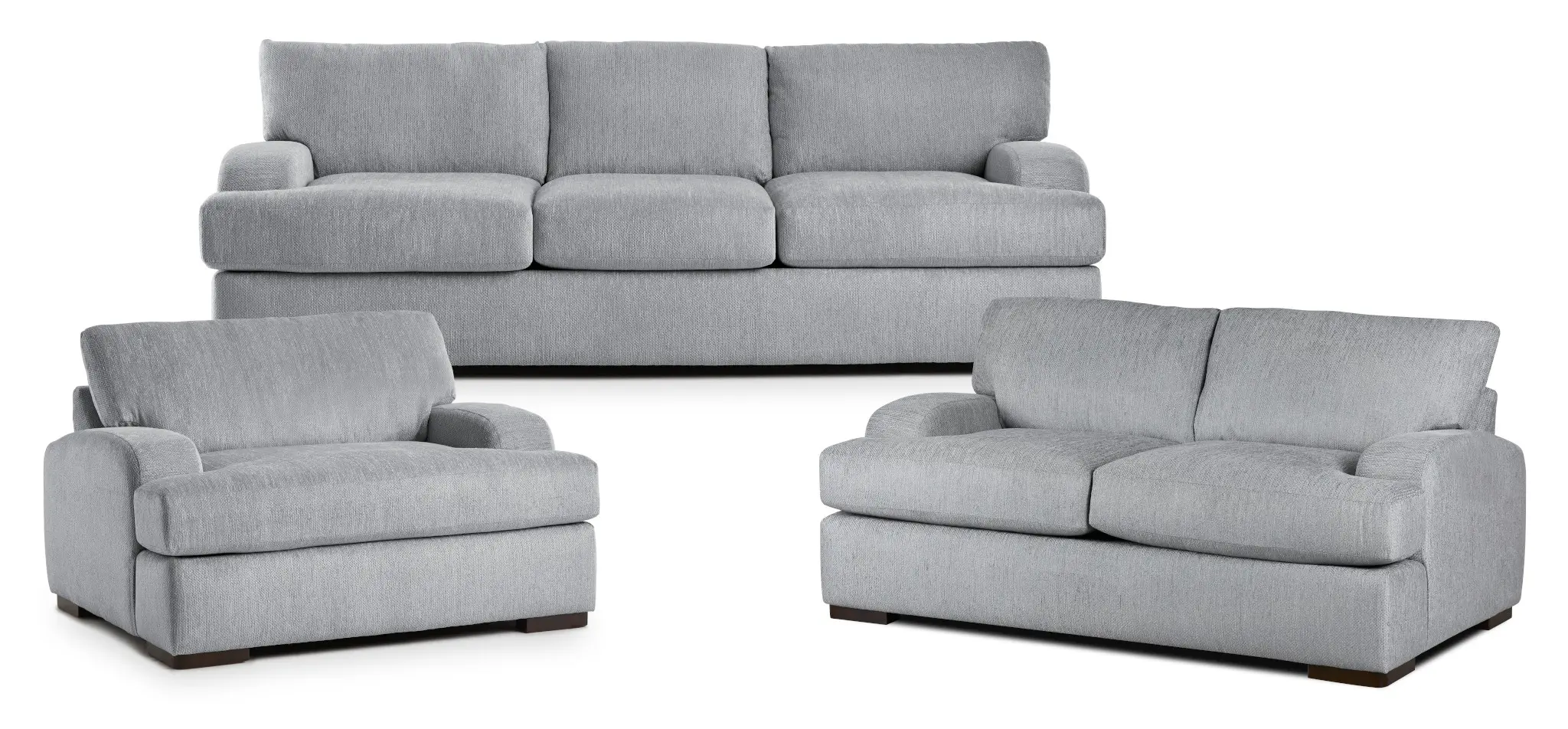 Alpha Light Gray Fabric Living Room Alpha Light Gray Fabric Living Room